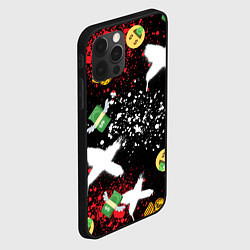 Чехол для iPhone 12 Pro Max Денежные смайлики и пачки долларов с крыльями, цвет: 3D-черный — фото 2