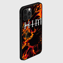 Чехол для iPhone 12 Pro Max HIM red lava, цвет: 3D-черный — фото 2