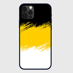 Чехол iPhone 12 Pro Max Имперский флаг России штриховка