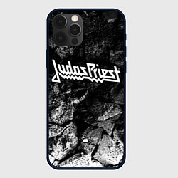 Чехол iPhone 12 Pro Max Judas Priest black graphite