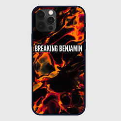 Чехол iPhone 12 Pro Max Breaking Benjamin red lava