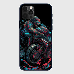 Чехол iPhone 12 Pro Max Мотоцикл будущего в стиле киберпанк