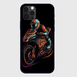 Чехол iPhone 12 Pro Max Мотоцикл будущего в стиле киберпанк
