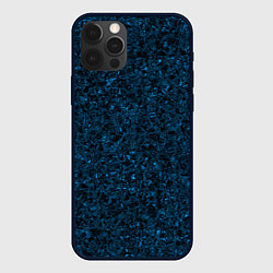 Чехол iPhone 12 Pro Max Тёмный синий текстура