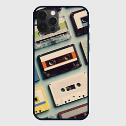 Чехол для iPhone 12 Pro Max Ретро аудио кассеты, цвет: 3D-черный