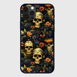 Чехол iPhone 12 Pro Max Осень и черепа