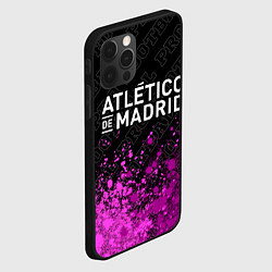 Чехол для iPhone 12 Pro Max Atletico Madrid pro football посередине, цвет: 3D-черный — фото 2