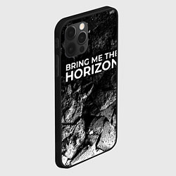 Чехол для iPhone 12 Pro Max Bring Me the Horizon black graphite, цвет: 3D-черный — фото 2