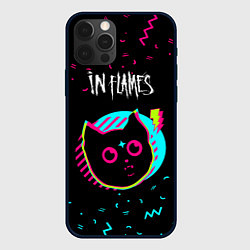 Чехол iPhone 12 Pro Max In Flames - rock star cat