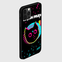 Чехол для iPhone 12 Pro Max Linkin Park - rock star cat, цвет: 3D-черный — фото 2