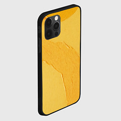 Чехол для iPhone 12 Pro Max Желтая краска, цвет: 3D-черный — фото 2