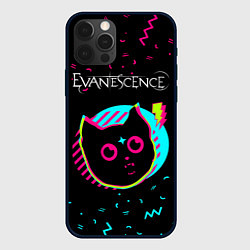 Чехол для iPhone 12 Pro Max Evanescence - rock star cat, цвет: 3D-черный