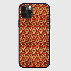 Чехол для iPhone 12 Pro Max Звезды в стиле СССР, цвет: 3D-черный