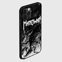 Чехол для iPhone 12 Pro Max Manowar black graphite, цвет: 3D-черный — фото 2