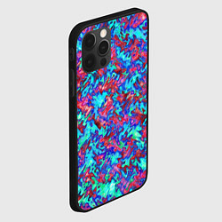 Чехол для iPhone 12 Pro Max Красно-голубая абстракция, цвет: 3D-черный — фото 2