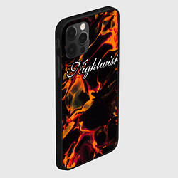 Чехол для iPhone 12 Pro Max Nightwish red lava, цвет: 3D-черный — фото 2