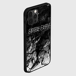 Чехол для iPhone 12 Pro Max Crystal Castles black graphite, цвет: 3D-черный — фото 2
