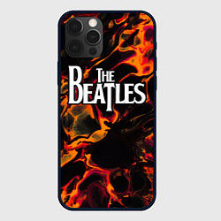 Чехол для iPhone 12 Pro Max The Beatles red lava, цвет: 3D-черный