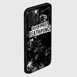 Чехол для iPhone 12 Pro Max Five Finger Death Punch black ice, цвет: 3D-черный — фото 2