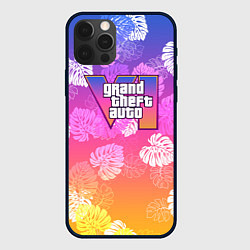 Чехол iPhone 12 Pro Max Grand Theft Auto VI - пальмы