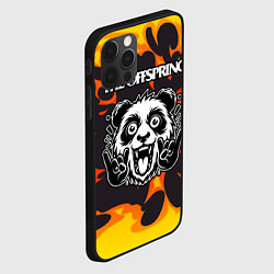 Чехол для iPhone 12 Pro Max The Offspring рок панда и огонь, цвет: 3D-черный — фото 2