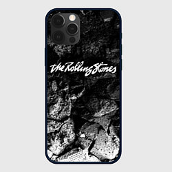 Чехол iPhone 12 Pro Max Rolling Stones black graphite