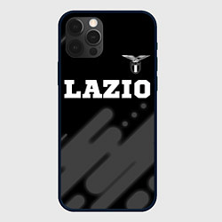 Чехол для iPhone 12 Pro Max Lazio sport на темном фоне посередине, цвет: 3D-черный