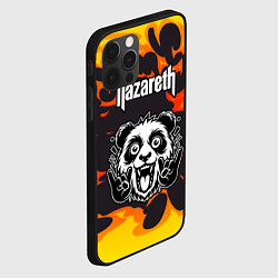 Чехол для iPhone 12 Pro Max Nazareth рок панда и огонь, цвет: 3D-черный — фото 2