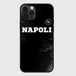 Чехол для iPhone 12 Pro Max Napoli sport на темном фоне посередине, цвет: 3D-черный