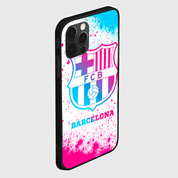 Чехол для iPhone 12 Pro Max Barcelona neon gradient style, цвет: 3D-черный — фото 2