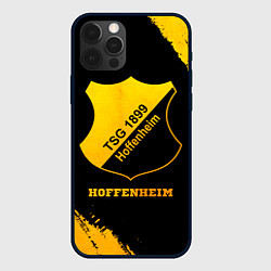 Чехол для iPhone 12 Pro Max Hoffenheim - gold gradient, цвет: 3D-черный