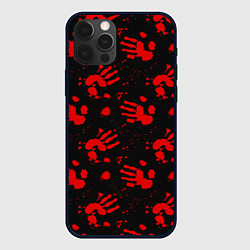 Чехол iPhone 12 Pro Max Blood hands паттерн