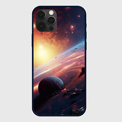 Чехол для iPhone 12 Pro Max Фантастика космос и планета, цвет: 3D-черный