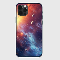 Чехол для iPhone 12 Pro Max Галактика и планеты, цвет: 3D-черный