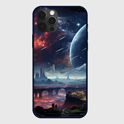 Чехол iPhone 12 Pro Max Фантастическая планета внутри космоса
