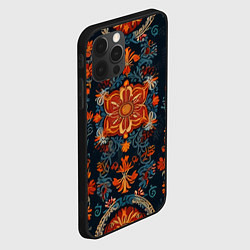 Чехол для iPhone 12 Pro Max Текстуры в славянском стиле, цвет: 3D-черный — фото 2