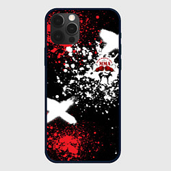 Чехол для iPhone 12 Pro Max ММА на фоне брызг красок, цвет: 3D-черный