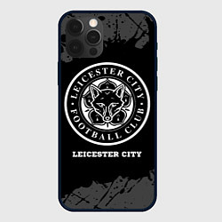 Чехол iPhone 12 Pro Max Leicester City sport на темном фоне