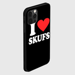 Чехол для iPhone 12 Pro Max I love skufs, цвет: 3D-черный — фото 2