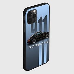 Чехол для iPhone 12 Pro Max Винтажный автомобиль Porsche, цвет: 3D-черный — фото 2