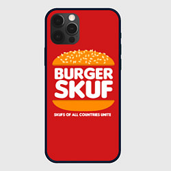 Чехол для iPhone 12 Pro Max Burger skuf, цвет: 3D-черный