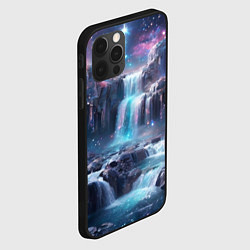 Чехол для iPhone 12 Pro Max Волшебный ночной водопад, цвет: 3D-черный — фото 2