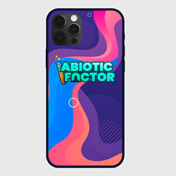 Чехол для iPhone 12 Pro Max Abiotic Factor яркие полосы, цвет: 3D-черный