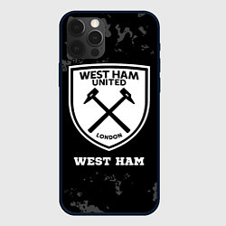 Чехол iPhone 12 Pro Max West Ham sport на темном фоне