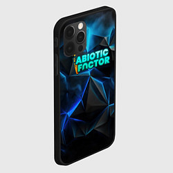 Чехол для iPhone 12 Pro Max Abiotic Factor логотип холодный фон, цвет: 3D-черный — фото 2