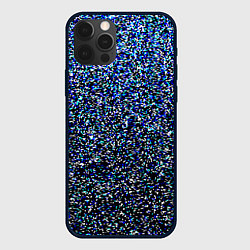 Чехол для iPhone 12 Pro Max Шум пикселей, цвет: 3D-черный