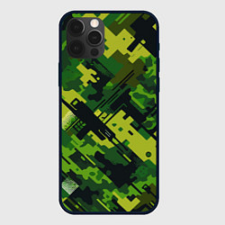 Чехол для iPhone 12 Pro Max Camouflage - pattern ai art, цвет: 3D-черный