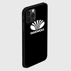 Чехол для iPhone 12 Pro Max Daewoo white logo, цвет: 3D-черный — фото 2