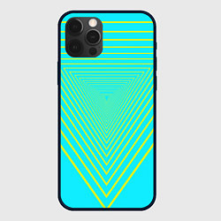 Чехол iPhone 12 Pro Max Треугольники уходящие в даль