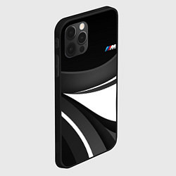 Чехол для iPhone 12 Pro Max BMW M - монохромный, цвет: 3D-черный — фото 2